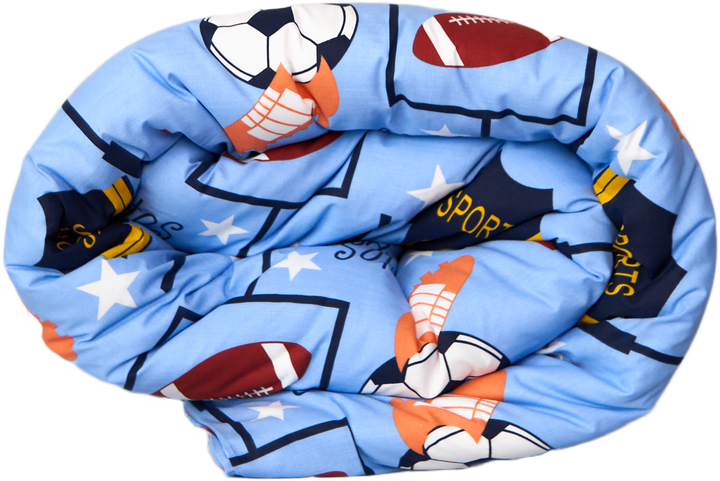 Пододеяльник Moon&Star King Size 220 х 240 см Champion Blue Бязь Gold Люкс (MS-870001319) - изображение 3