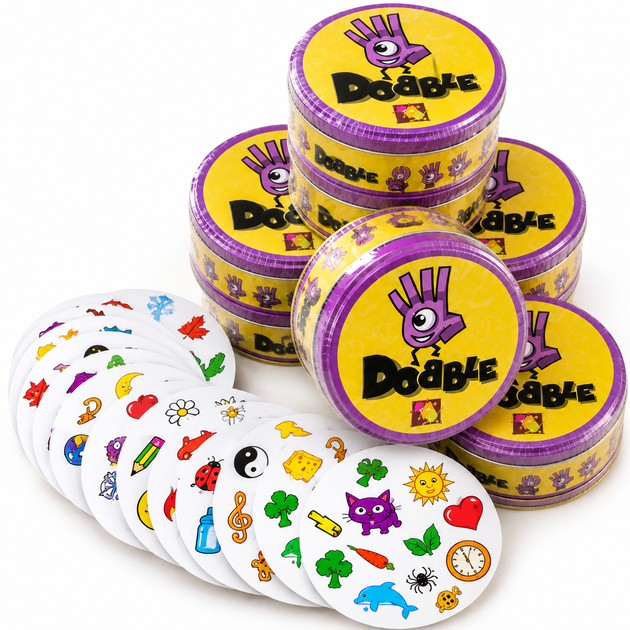 Настольная игра Dobble Сутббл для детей и взрослых внимание скорости и реакции - изображение 2