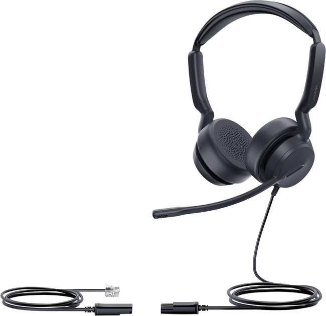 Zestaw słuchawkowy Yealink YHS36 E2 Dual QD-RJ9 Czarny (1308231) - Zdjęcie 1 Zestaw słuchawkowy Yealink YHS36 E2 Dual QD-RJ9 Czarny (1308231) - obraz 1