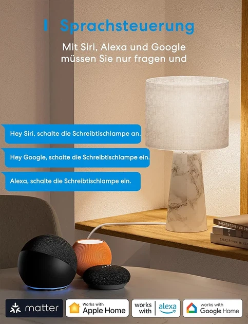 Розумний WiFi вимикач Meross Matter 16A з лічильником енергії, Alexa, Apple Home, Google Home, Home Assistant, 2 шт. - зображення 6