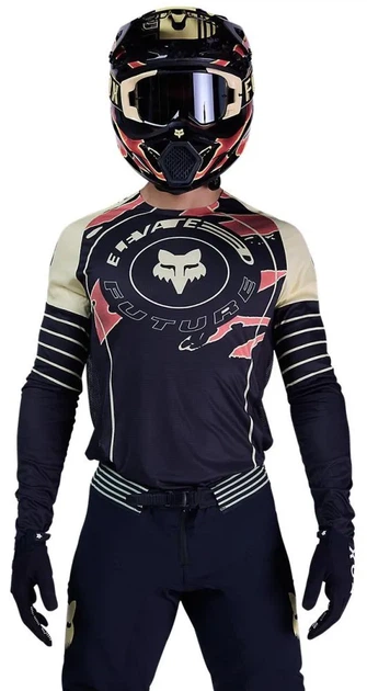 Джерси мотокроссовое Fox Flexair Jersey Inning черное, размер M - изображение 3