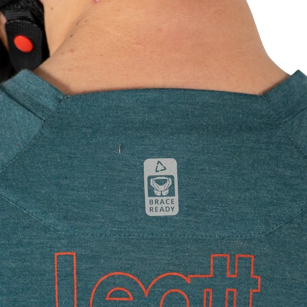 Лонгслив велосипедный Leatt MTB Gravity 2.0 бирюзовый, размер L - Фото 3 Лонгслив велосипедный Leatt MTB Gravity 2.0 бирюзовый, размер L - изображение 3