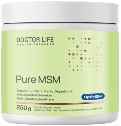 MSM Doctor Life Pure MSM OptiMSM proszek 250 g (5908062065249) - Zdjęcie 1 MSM Doctor Life Pure MSM OptiMSM proszek 250 g (5908062065249) - obraz 1