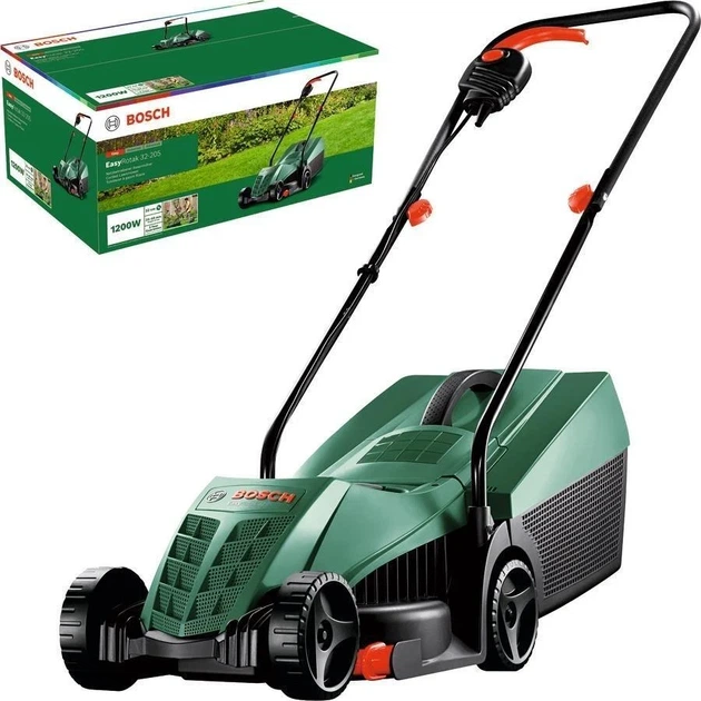 Газонокосарка електрична Bosch EasyRotak 32-205, потужність 1200 Вт, ширина скошування 32 см, об'єм травозбірника 31 л, висота ско - зображення 7