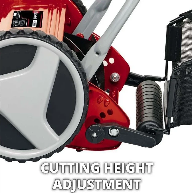 Газонокосарка Einhell GC-HM 400 40 см ніж/5 лез 27 л 7,5 кг чорна з червоним - зображення 4
