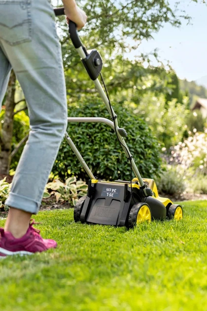 Акумуляторна газонокосарка Karcher LMO 34-18 Dual 18В, ширина косіння 34 см, висота зрізу 25-60 мм. - зображення 9