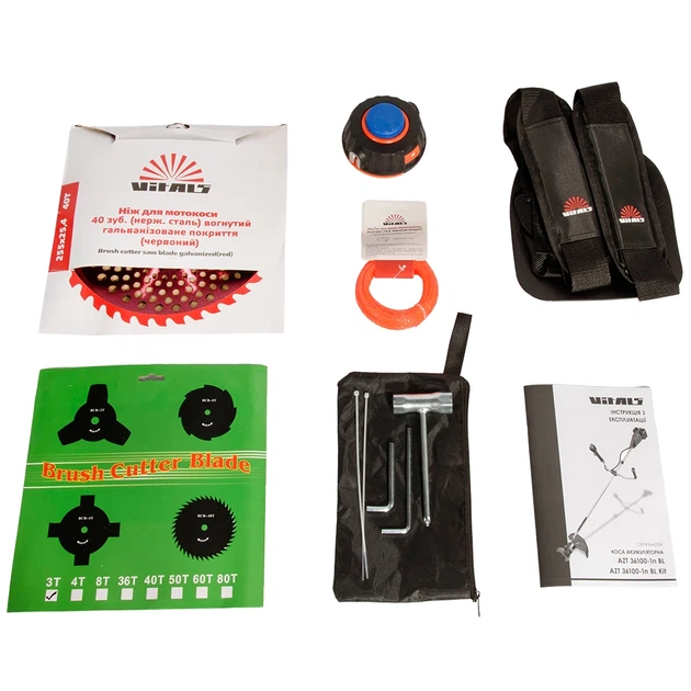 Триммер аккумуляторный Vitals Master AZT 36100-1n 1000 Вт 25,5 см 5,55 кг - изображение 9