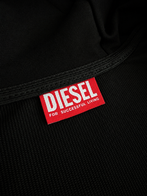Демісезонний бавовняний костюм Diesel, чоловічий, зіп худі-штани, чорний, розмір M - изображение 7