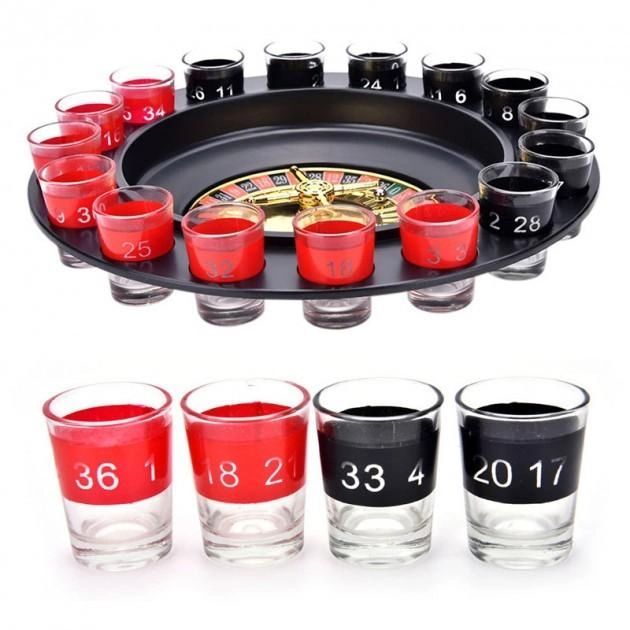 Алкогольная рулетка Drinking Roulette Set i3-90 на 16 рюмок диаметр 30 см материал пластик и стекло - Фото 7 Алкогольная рулетка Drinking Roulette Set i3-90 на 16 рюмок диаметр 30 см материал пластик и стекло - изображение 7