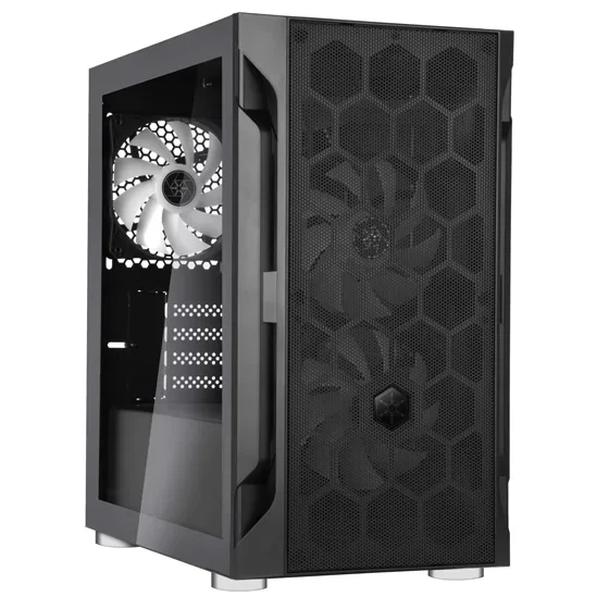 Корпус SilverStone Fara FAH1MB-PRO без БП, 1xUSB3.0, 2xUSB2.0, 3x120мм, ARGB, VGA 320мм, LCS ready, TG боковая панель, mATX, черный. - изображение 8