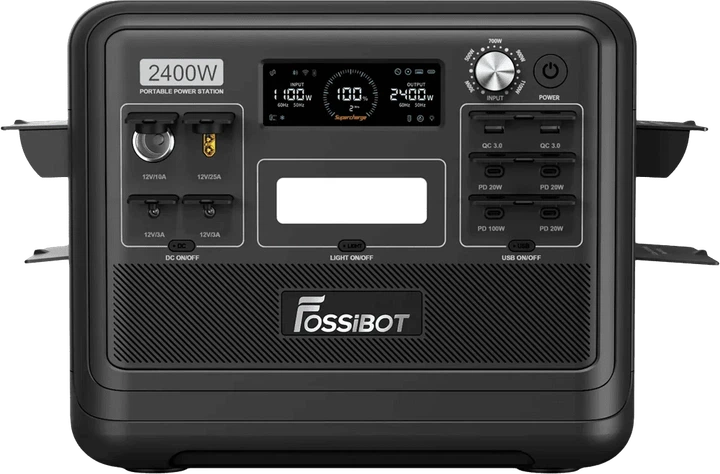Зарядна станція Fossibot F2400 Black/ 2400 Вт / 2048 - год / - зображення 2