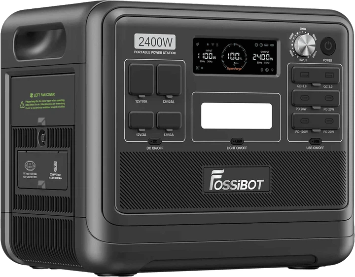 Зарядна станція Fossibot F2400 Black/ 2400 Вт / 2048 - год / - зображення 5