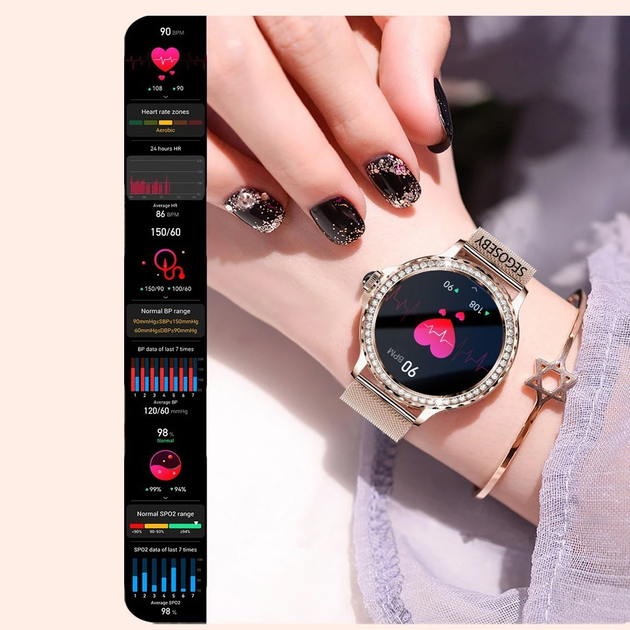 Смарт-часы Smart Watch NX19 Pro с функцией Bluetooth звонка Розовое золото Б/У - Фото 6 Смарт-часы Smart Watch NX19 Pro с функцией Bluetooth звонка Розовое золото Б/У - изображение 6