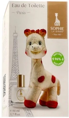 Zestaw dla dzieci Sophie La Girafe Woda toaletowa dla dzieci 50 ml + Zabawkowa żyrafa (3701392053250) - Zdjęcie 1 Zestaw dla dzieci Sophie La Girafe Woda toaletowa dla dzieci 50 ml + Zabawkowa żyrafa (3701392053250) - obraz 1