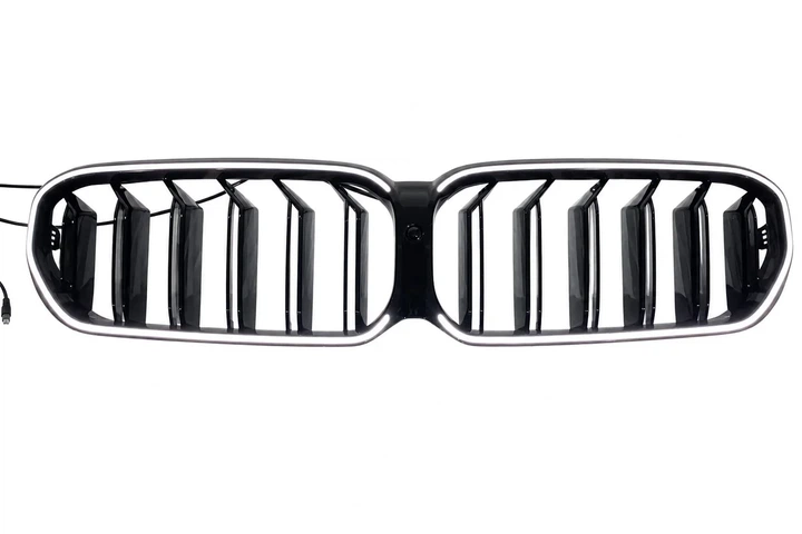 Ноздрі решітка радіатора M-Look V1 LED чорний глянець для BMW 5 серія G30/G31 2021-2023 рр. - Фото 1 Ноздрі решітка радіатора M-Look V1 LED чорний глянець для BMW 5 серія G30/G31 2021-2023 рр. - зображення 1