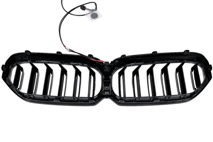 Ноздрі решітка радіатора M-Look V1 LED чорний глянець для BMW 5 серія G30/G31 2021-2023 рр. - Фото 6 Ноздрі решітка радіатора M-Look V1 LED чорний глянець для BMW 5 серія G30/G31 2021-2023 рр. - зображення 6