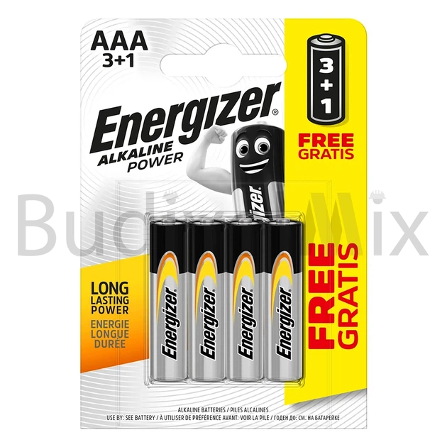 Батарейки ENERGIZER AAA Alkaline Power лужна 3+1 шт - Фото 1 Батарейки ENERGIZER AAA Alkaline Power лужна 3+1 шт - зображення 1