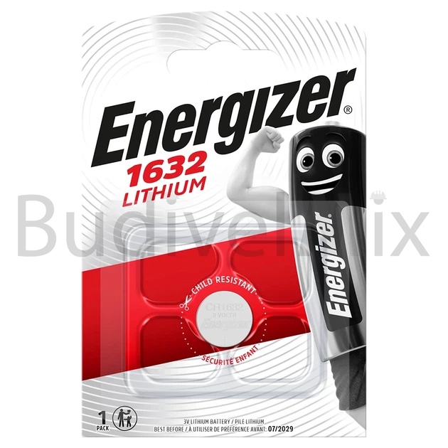 Батарейка ENERGIZER CR1632 Lithium літієва 1 шт - Фото 1 Батарейка ENERGIZER CR1632 Lithium літієва 1 шт - изображение 1