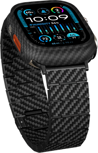 Etui plecki PITAKA Air do Apple Watch Ultra 1/2/3 (49 mm) Black/Grey (KW3001A) - obraz 5
