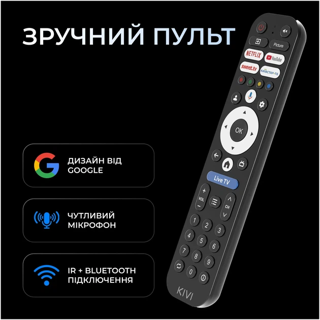 Телевизор Kivi 43U800KB - Фото 12 Телевизор Kivi 43U800KB - изображение 12