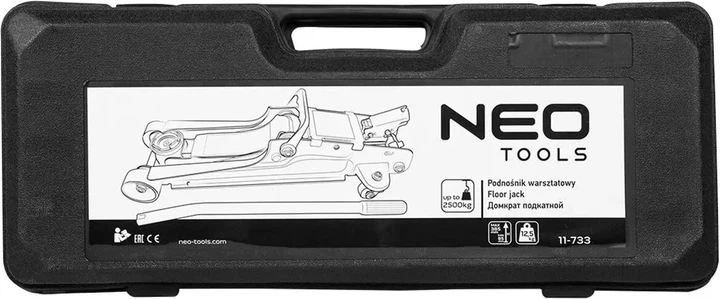 Домкрат Neo Tools, гидравлический подкатной 2.5т, 85-385мм - изображение 10