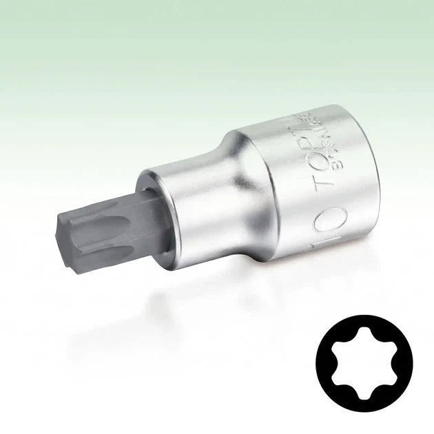 Головка з насадкою бітою TORX T27 1/4" TOPTUL BCFA0827 - Фото 1 Головка з насадкою бітою TORX T27 1/4" TOPTUL BCFA0827 - зображення 1