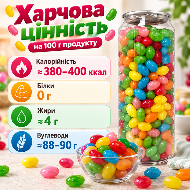 Фруктові драже 450 г жувальні цукерки з фруктовим смаком м’які солодощі власного виробництва ароматні драже для перекусу до чаю кави святкового столу - Фото 3 Фруктові драже 450 г жувальні цукерки з фруктовим смаком м’які солодощі власного виробництва ароматні драже для перекусу до чаю кави святкового столу - зображення 3