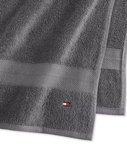 Полотенце банное TOMMY HILFIGER (883893996359) Modern American Solid Cotton Bath Towel темно серое - Фото 4 Полотенце банное TOMMY HILFIGER (883893996359) Modern American Solid Cotton Bath Towel темно серое - изображение 4
