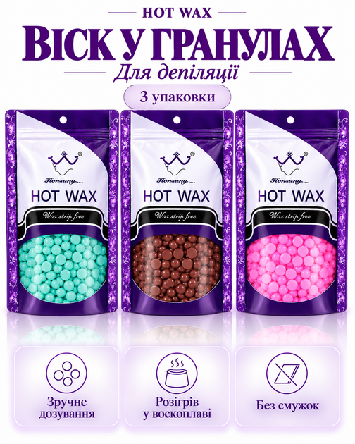 Стартовый набор для депиляции воском 7в1 с воскоплавом Pro-Wax 100Вт, 400мл, пленочный воск 300г, шпатели, средства konsung - изображение 3