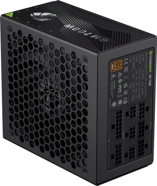 Блок живлення 700 Вт GameMax GM-700B Fully-modular - Фото 5 Блок живлення 700 Вт GameMax GM-700B Fully-modular - зображення 5