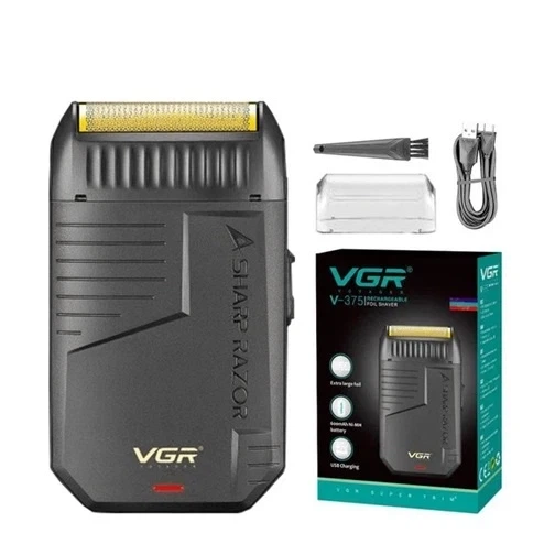Электробритва VGR V-375 Black сеточная аккумуляторная - изображение 2