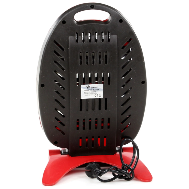 Кварцевый обогреватель Domotec MS-5952 800 Вт 2 режима, красный - Фото 4 Кварцевый обогреватель Domotec MS-5952 800 Вт 2 режима, красный - изображение 4