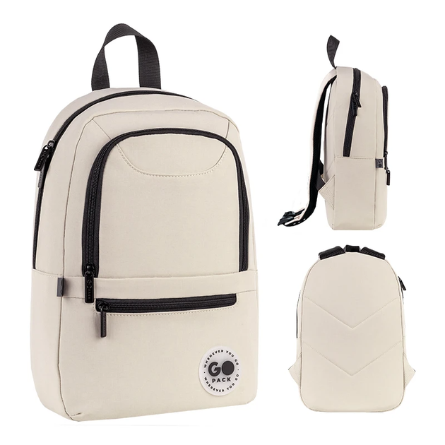 Рюкзак підлітковий для дівчинки Education Teens GoPac GO26-119S-3 Бежевий shop (4063276272881) - Фото 3 Рюкзак підлітковий для дівчинки Education Teens GoPac GO26-119S-3 Бежевий shop (4063276272881) - изображение 3