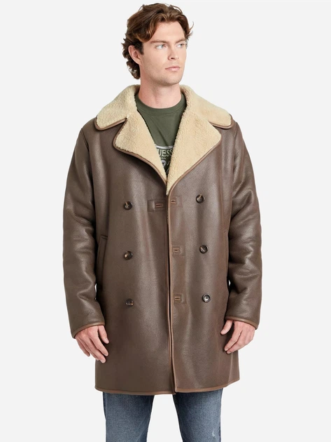Дубленка мужская Guess 649584175 S Коричневая (1159864282) - Фото 1 Дубленка мужская Guess 649584175 S Коричневая (1159864282) - изображение 1