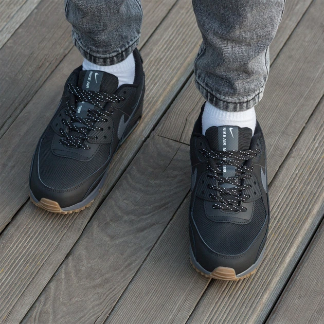 Кросівки Nike Air Max 90 Black Grey Brown 42 - изображение 5