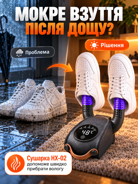 Сушарка для взуття Shoe Dryer електросушарка 4 режими Електричне сушіння з таймером від 30 до 120 хвилин швидкої сушки черевиків ультрафіолетова вертикальна з антибактеріальним ефектом домашня - Фото 3 Сушарка для взуття Shoe Dryer електросушарка 4 режими Електричне сушіння з таймером від 30 до 120 хвилин швидкої сушки черевиків ультрафіолетова вертикальна з антибактеріальним ефектом домашня - зображення 3