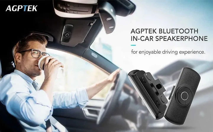 Автомобильная гарнитура AGPTEK Bluetooth 4.2 - изображение 5