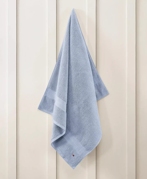 Полотенце банное TOMMY HILFIGER (883893996250) Modern American Solid Cotton Bath Towel светло голубое - Фото 2 Полотенце банное TOMMY HILFIGER (883893996250) Modern American Solid Cotton Bath Towel светло голубое - изображение 2