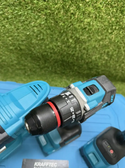 Аккумуляторный набор инструмента в кейсе 5в1 Krafftec 48V/8Ah Гайковерт Шуруповерт Перфоратор Угловая шлифмашина Циркулярная пила - изображение 5