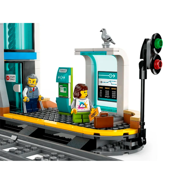 Конструктор LEGO City Центральный железнодорожный вокзал 752 детали (60469) - изображение 7