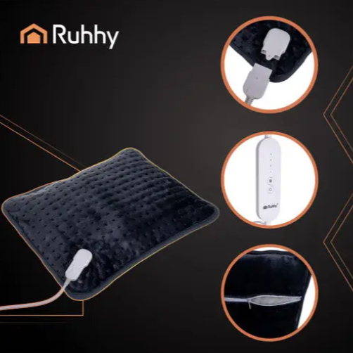 Подушка с подогревом для спины и шеи электрическая Ruhhy 60x38 см с регулировкой температуры - изображение 4