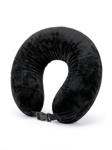 Сумка-подушка для подорожей на шию 79 × 18 см з двома ремінцями чорна (rBPillow-1000) - Фото 2 Сумка-подушка для подорожей на шию 79 × 18 см з двома ремінцями чорна (rBPillow-1000) - зображення 2