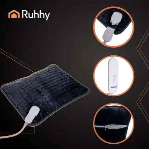 Подушка з підігрівом для спини та шиї електрична Ruhhy 40x30 см - зображення 4