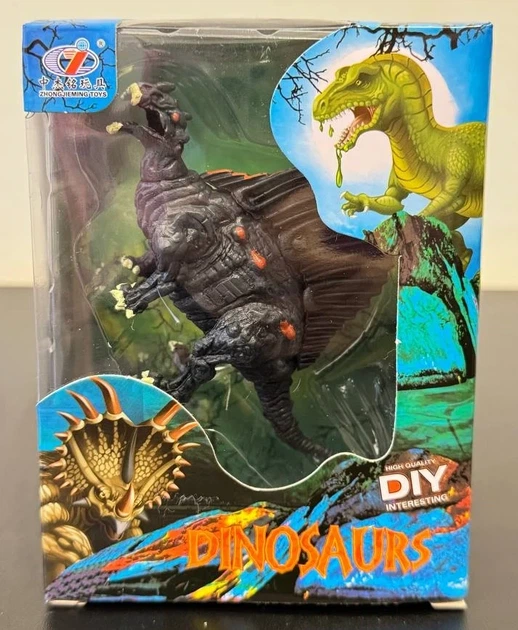 Фигурка динозавра Спинозавр фиолетово-желтый Dino Toys - Фото 2 Фигурка динозавра Спинозавр фиолетово-желтый Dino Toys - изображение 2