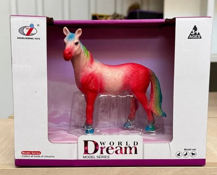 Фігурка коня червоного, яскраве забарвлення, Dino Toys - Фото 2 Фігурка коня червоного, яскраве забарвлення, Dino Toys - зображення 2