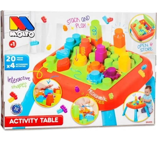 Игровой центр с блоками Molto, развивающая игрушка для малышей от 1 года - Фото 4 Игровой центр с блоками Molto, развивающая игрушка для малышей от 1 года - изображение 4