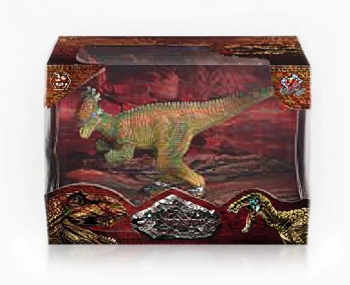 Фігурка динозавра помаранчево-зеленого кольору, віконна коробка, Dino Toys 56207 - Фото 1 Фігурка динозавра помаранчево-зеленого кольору, віконна коробка, Dino Toys 56207 - зображення 1