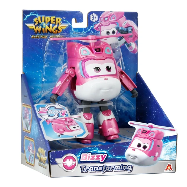 Игровая фигурка-трансформер Super Wings Диззи 12,5 см ударопрочный пластик робот/самолет - изображение 9