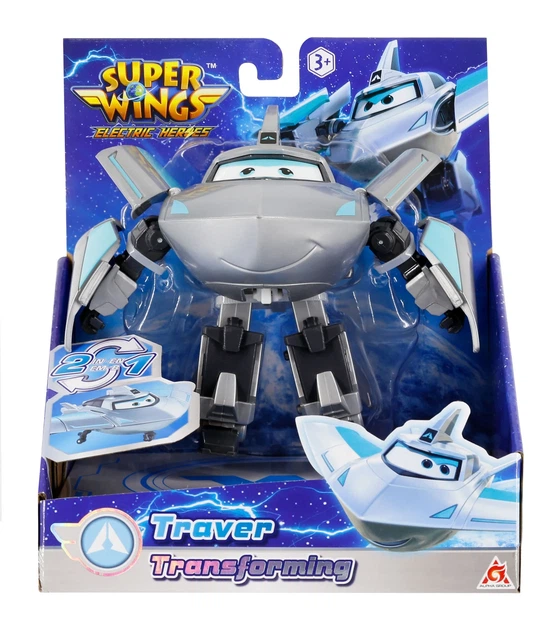 Игровая фигурка-трансформер Super Wings Травер 12,5 см ударопрочный пластик робот/самолет - изображение 6
