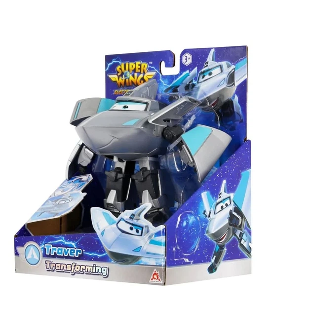 Игровая фигурка-трансформер Super Wings Травер 12,5 см ударопрочный пластик робот/самолет - изображение 7